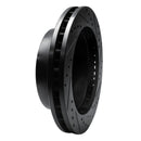 R1 99-99 Ford F-250 4WD (Super Duty) Front Left Drilled & Slotted Black Brake Rotor