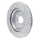 R1 17-25 Buick Enclave Front & Rear Drilled & Slotted Silver Brake Rotor Set