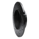 R1 98-03 Mercedes-Benz E320 Rear Right Drilled & Slotted Black Brake Rotor