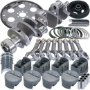 Eagle Chevy 350 1Pc 3.750in Crank 5.700in I-Beam Rods 4.030in Pistons 153 Tooth FP Balanced Assembly
