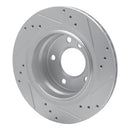 R1 03-08 BMW Z4 Rear Drilled & Slotted Silver Brake Rotor Set