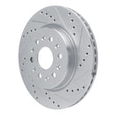 R1 17-25 Buick Enclave Front & Rear Drilled & Slotted Silver Brake Rotor Set