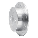 R1 06-12 Dodge Attitude (Mexico) Rear Right Drilled & Slotted Silver Brake Rotor