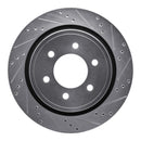 R1 12-20 Ford F-150 Rear Drilled & Slotted Silver Brake Rotor Set