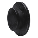 R1 02-06 Dodge Sprinter 2500 Front Right Drilled & Slotted Black Brake Rotor