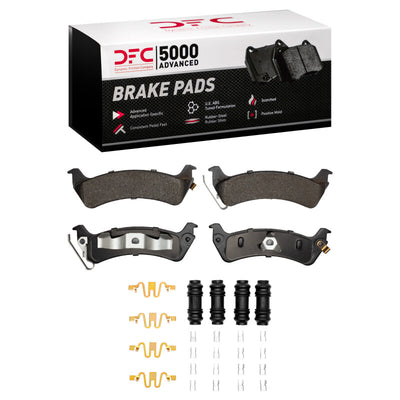 DFC 95-98 Jeep Grand Cherokee Rear 5000 Advanced Ceramic Brake Pads and Hardware Kit
