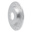 R1 07-13 Mazda 3 Front & Rear Drilled & Slotted Silver Brake Rotor Set