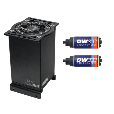 DeatschWerks 3.0L Staged Surge Tank w/ DW300 Fuel Pumps