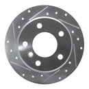 R1 96-02 BMW Z3 Rear Left Drilled & Slotted Silver Brake Rotor
