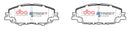 DBA 19-22 Toyota Corolla Hatchback Front Street Series Brake Pads