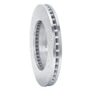 R1 70-93 Ford Taurus (Excl SHO) Front Right Drilled & Slotted Silver Brake Rotor