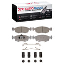 DFC 12-19 Fiat 500 (USA/Canada) Front Euro 5000 Ceramic Brake Pads and Hardware Kit