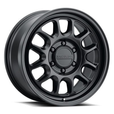 Raceline 958B Rogue 16x8in / 5x114.3 BP / 0mm Offset / 72.62mm Bore - Satin Black Wheel