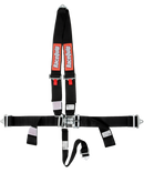 RaceQuip Black L & L V4pt Seat Belt