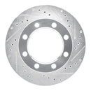 R1 1980-94 Ford F-350 Front Drill & Slot Silver Rotors