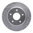R1 84-87 Chevrolet Corvette Front & Rear Drilled & Slotted Silver Brake Rotor Set