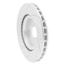 R1 04-11 Cadillac CTS Front Right Drilled & Slotted Silver Brake Rotor