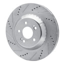 R1 14-21 Mercedes-Benz Maybach S560 Rear Drilled & Slotted Silver Brake Rotor Set