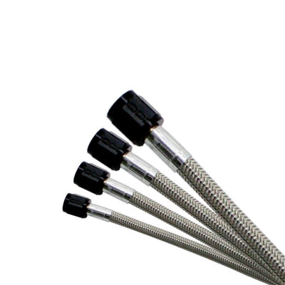 Nitrous Express 4AN 20ft Stainless Steel Braided Hose - Black