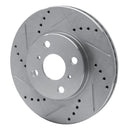 R1 04-06 ScIon xA Front Drilled & Slotted Silver Brake Rotor Set
