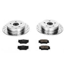 Power Stop 09-10 Pontiac Vibe Rear Z23 Evolution Sport Brake Kit w/Calipers