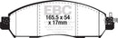 EBC 17+ Nissan Leaf Electric Ultimax Front Brake Pads