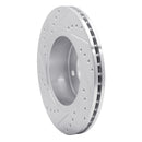 R1 94-02 Land Rover Range Rover Front Right Drilled & Slotted Silver Brake Rotor
