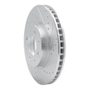 R1 93-95 Volvo 850 Front Left Drilled & Slotted Silver Brake Rotor