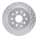 R1 98-10 Lexus GS400 Front & Rear Drilled & Slotted Silver Brake Rotor Set