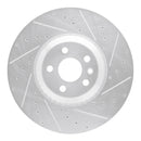 R1 20-22 Jaguar E-Pace Front & Rear Drilled & Slotted Silver Brake Rotor Set