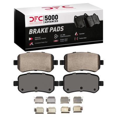 DFC 08-12 Chrysler Town & Country (Van) Rear Drill/Slot Geoperf Rotors 5000 Advanced Pads w/Hardware