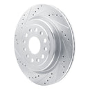 R1 19-25 Ram 1500 Front & Rear Drilled & Slotted Silver Brake Rotor Set