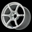 Advan RG-4 17x8.0 / +54 Offset / 5x114.3 / 73mm Bore / Racing White Metallic and Ring