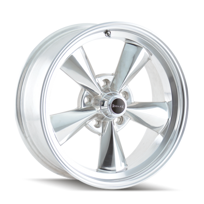 Ridler 675 17x7 / 5x120.65 BP / 0mm Offset / 83.82mm Hub Polished Wheel