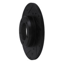 R1 75-83 Toyota Pickup Front Left Drilled & Slotted Black Brake Rotor