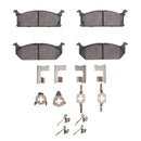 DFC 89-94 Geo Metro Front Rotors with 5000 Advanced Brake Pads w/Hardware