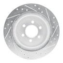 R1 92-02 Dodge Viper Rear Drilled & Slotted Silver Brake Rotor Set