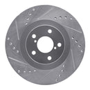 R1 01-08 Saab 9-2X Front Drilled & Slotted Silver Brake Rotor Set