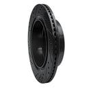 R1 12-14 Ford F-150 RWD Rear Right Drilled & Slotted Black Brake Rotor