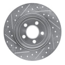R1 05-23 Chrysler 300 Front & Rear Drilled & Slotted Silver Brake Rotor Set