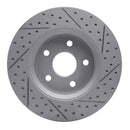 R1 11-22 Dodge Durango Front Right Drilled & Slotted Geo-Carbon Rotor
