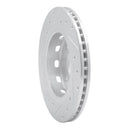 R1 94-00 Kia SPECTRA Front Right Drilled & Slotted Silver Brake Rotor