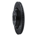 R1 18-25 Volkswagen Atlas Cross Sport Front & Rear Drilled & Slotted Black Brake Rotor Set
