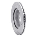 R1 17-22 Hyundai Ioniq Front Left Drilled & Slotted Silver Brake Rotor