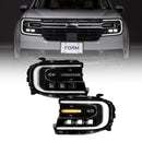 Form Lighting 22-24 Ford Maverick Sequential LED Projector Headlights (Pair)
