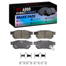 DFC 90-93 Acura Integra Front & Rear Geospec Rotors w/4000 HybriDynamic Brake Pads w/Hardware