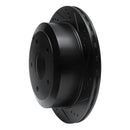 R1 05-06 Pontiac GTO Rear Right Drilled & Slotted Black Brake Rotor