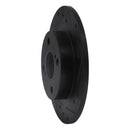 R1 87-92 Chevrolet Nova Rear Right Drilled & Slotted Black Brake Rotor