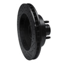 R1 73-93 Ford E-150 Econoline Front Left Drilled & Slotted Black Brake Rotor