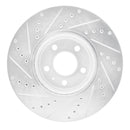 R1 08-12 Audi A4 Front & Rear Drilled & Slotted Silver Brake Rotor Set